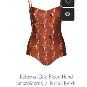 Esteros Terra Flor One Piece Swimsuit - Brown